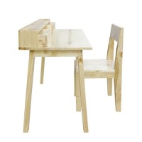 Set Meja Belajar Anak Unik Bahan Full Kayu Solid Pinus/Jati Belanda Mo