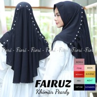 KHD - 0318 - Kerudung Hijab Instant Fairuz Khimar Pearly
