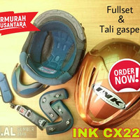 Busa komplit ink cx22 cx 22 fullset dg tali gasper spon helm ink topi