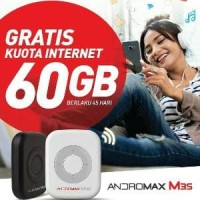 Modem Mifi wifi 4G LTE Andromax M3S Free Perdana 60GB