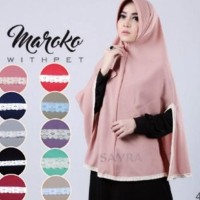 JUAL Hijab Khimar Maroko Withpet Jilbab Instan syari murah