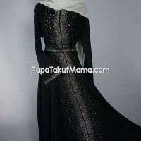GAMIS JETBLACK ABAYA ARABIAH | LONG DRESS WANITA