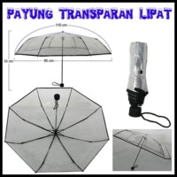 Murah Banget - Payung Lipat Transparan /Payung Jepang