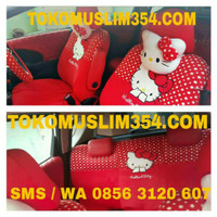 Sarung Jok Mobil 18 in 1 hello kitty lengkap full set depan belakang