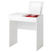 IKEA BRIMNES Meja rias, putih Ukuran 70x42 cm