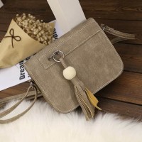 tas selempang fashion wanita sling bag cewek bandul bola rumbai bta331