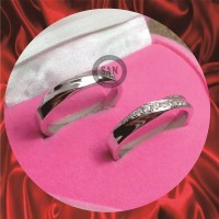 cincin kawin emas putih dan perak p769
