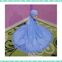 mukenah karancang bunga kecil