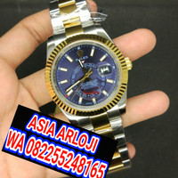 JAM TANGAN COWOK PRIA ROLEX SKYDWELLER SUPER PREMIUM AAA