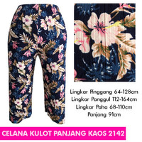 BIG SIZE BIGSIZE CELANA KULOT PANJANG KAOS 2142
