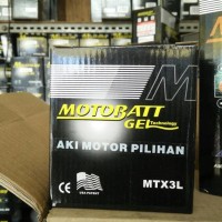 New! Aki Motor Kawasaki Ninja 150 R Motobatt Mtx3L Aki Kering Limited