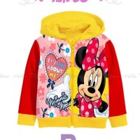 JJP4 Jaket Anak Perempuan Motif Minnie Mouse Fashion Kids Import Murah