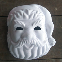 TOPENG LUKIS POLOS natal santa claus art craft pulp