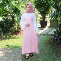 promo Baju Rolly Maxi Long Dress Wanita Lengan Panjang Import Bangkok