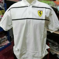 FERRARI PUMA polo shirt kaos kerah elegant terbaru Berkualitas