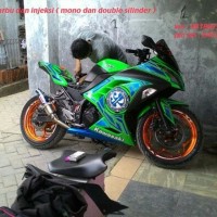 alarm motor Ninja 250 fi bisa starter pakai remot tanpa kunci kontak