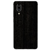 9Skin - Premium Skin Protector for Sharp Aquos S2 3M Black Burned Wood
