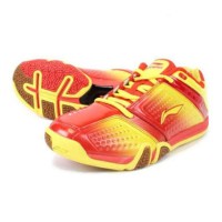 hero no 1 ltd red yellow/sepatu badminton lining original hero no 1