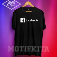 Baju Kaos FACEBOOK FB Simple Keren Pria Wanita Motifkita