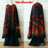 Mukena / Mukenah Bali Jumbo Hitam