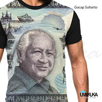 Jual baju / kaos 3d gambar uang unik dan murah /original /kaos anime naruto Murah