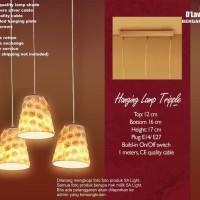 Lampu Hias kap Gantung minimalis design motif unik bhn berkwalitas