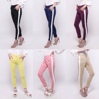 Jual SIDE STRIPE PANTS celana panjang jogger training bawahan wanita murah Murah