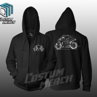 JAKET SWEATER HOODIE ZIPER DRAG RACE CORNERING DRAG Costumerch