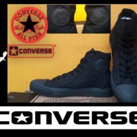 Paling Laris ! Sepatu Converse All Star High Full Black + Box Grade