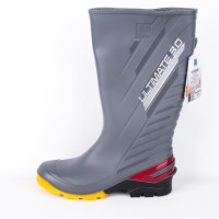 Sepatu Ap Boot. Merk Ultimate. Warna Abu Abu. Bahan Karet. Murah