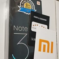 HP Xiaomi MI Note 3 RAM 6GB - ROM 64GB - BLACK GARANSI 9 bulan lagi
