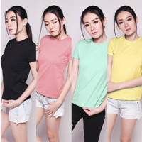 Jual ONECK SLIM SHIRT kaos oblong pakaian wanita murah Murah