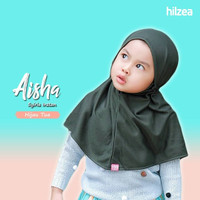 Syiria instan polos jilbab anak hijab anak hijau tua