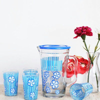 Maxim Drink Jar Set Teko Kaca + 6 Gelas Kaca Minum