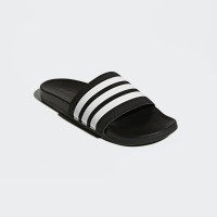 SANDAL ADIDAS ADILETTE CLOUDFOAM PLUS STRIPES ORIGINAL - BLACK WHITE