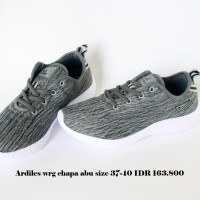 ardiles wrg chapa sepatu kets wanita abu