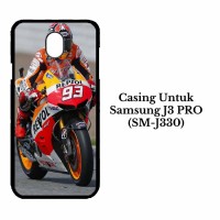 Casing SAMSUNG J3 Pro SM J330 Marquez Moto GP Custom Hard Case Cover