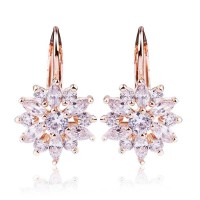 Anting Wanita Zircon Gold - Emas