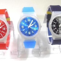 Dijual Jam Tangan Wanita / Anak-Anak Q&Q Vq-50 Biru Muda Transparan Qq