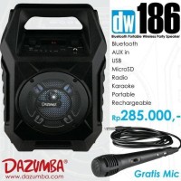 Promo Speaker Aktif Portable Bluetooth Karaoke And Radio Dazumba Dw186