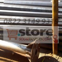 Tiang PJU Tenaga Surya 9 Meter Single T Segi 8 Oktagonal