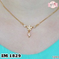 A30324 Kalung Bunga Lapis Emas M 1829