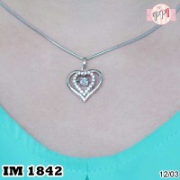 A30315 Kalung Love Silver M 1842