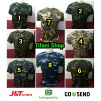 Jual BAJU / KAOS OBLONG LORENG CAMO ARMY TNI Tentara Polisi MURAH BANDUNG Murah