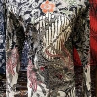 Kemeja Batik Solo Kombinasi Tulis Lengan Panjang