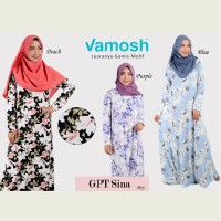 Vamosh GPT Sina Dress / gamis / hijab/gamis spandek /baju muslim
