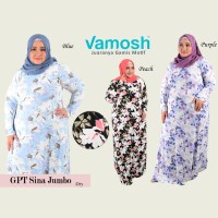 Vamosh GPT Sina Big Size/jumbo Dres spandek baju muslim Gamis payung