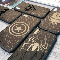 SOFTCASE SLIM BLACK DC AVENGERS EDITION XIAOMI REDMI NOTE 5A PRIME
