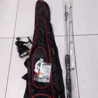 promo pancing set komplit joran fiber sambung paket hemat murah pria