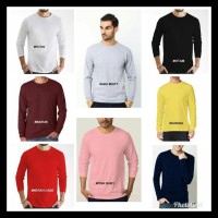 (Promo!!) Kaos Polos Cotton Combed 30S Lengan Panjang